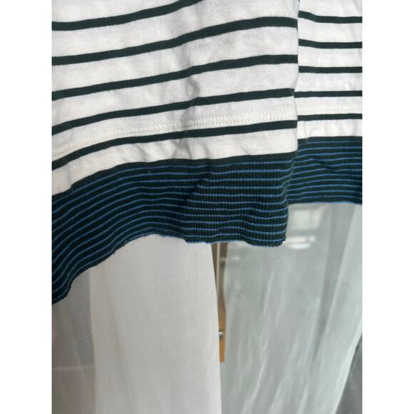 MM6 Maison Margiela Off-White Splice T-Shirt, Size L - Picture 6 of 11